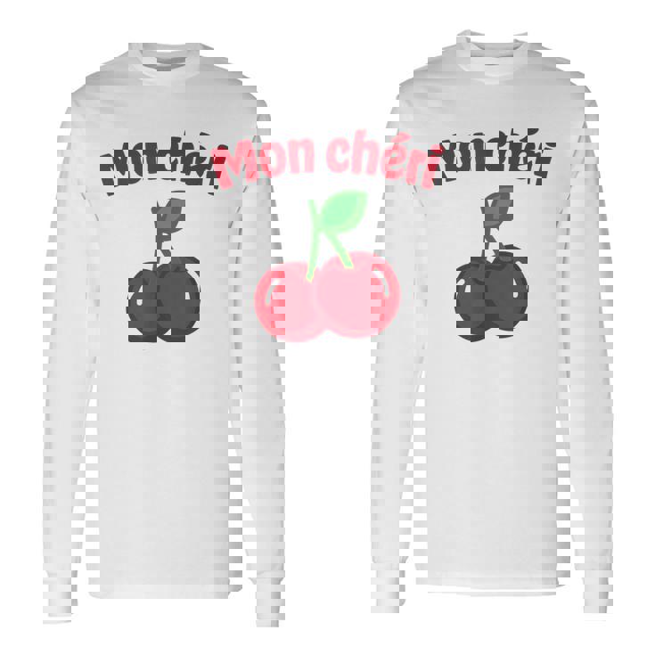 モンシェリ、チェリー 長袖Tシャツ