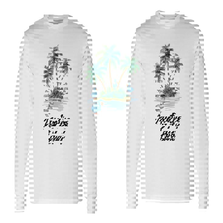 モーリシャス島 旅行 バケーション モーリシャス ドードー 鳥 長袖Tシャツ