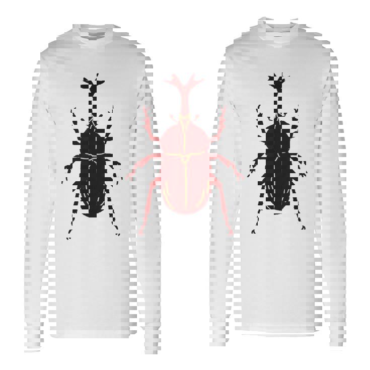 ヤマトカブト _昆虫_カブトムシ 長袖Tシャツ