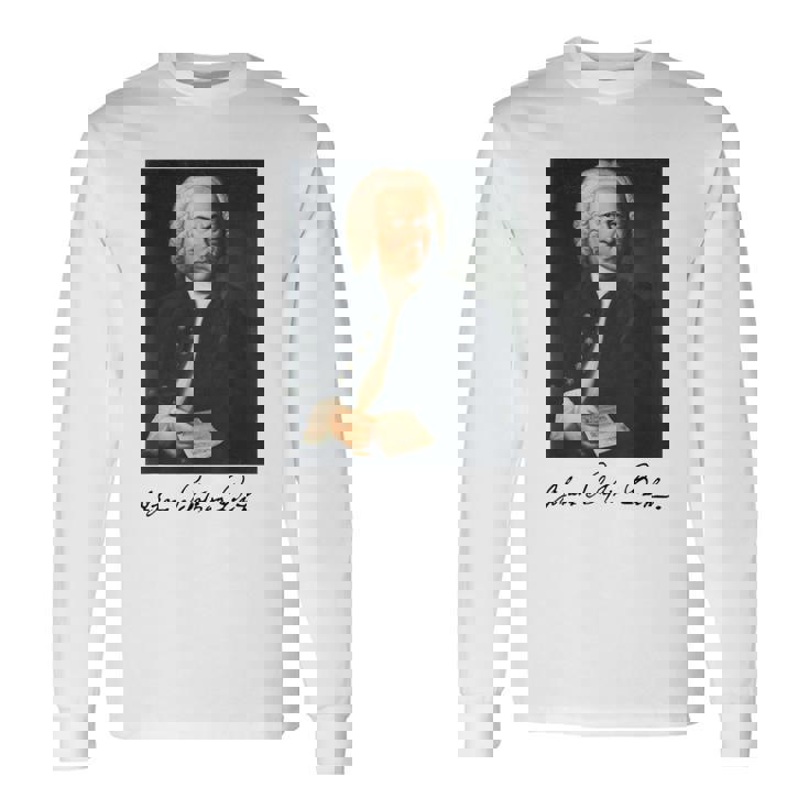 ヨハン・セバスティアン・バッハ 作曲家 クラシック音楽 Bach Composer Classical Music 長袖Tシャツ