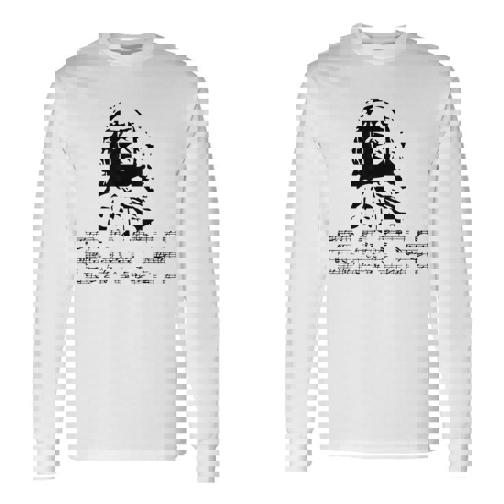 ヨハン・セバスティアン・バッハ 作曲家 ピアニスト 古典音楽 長袖Tシャツ