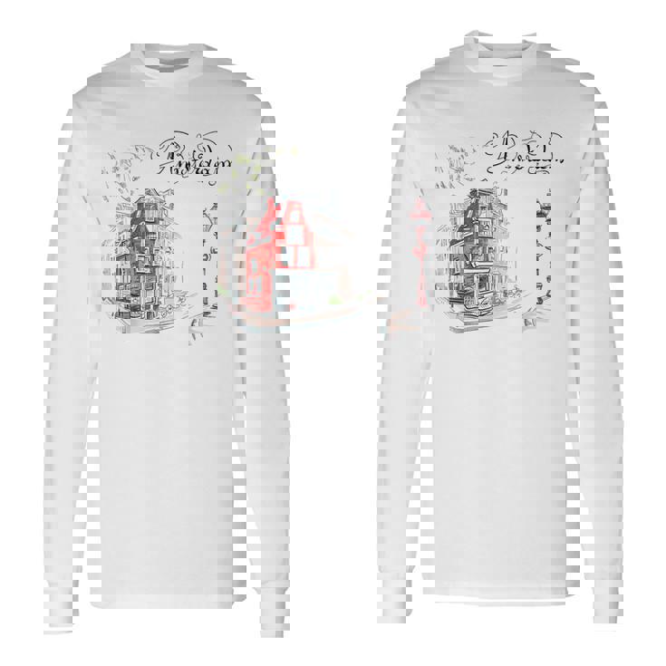 ヨーロッパ オランダ オランダ アムステルダム バケーション お土産 長袖Tシャツ