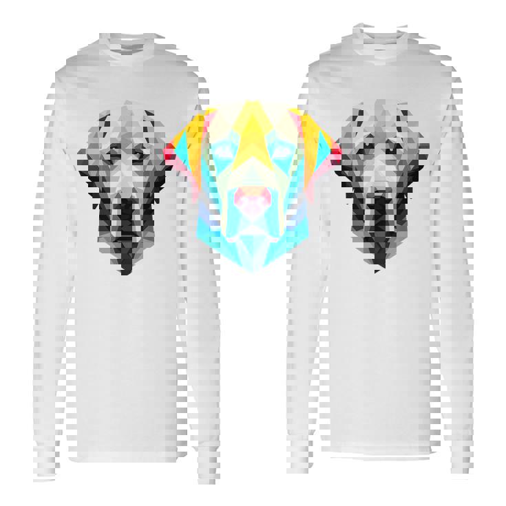 ラブラドールフェイス 長袖Tシャツ