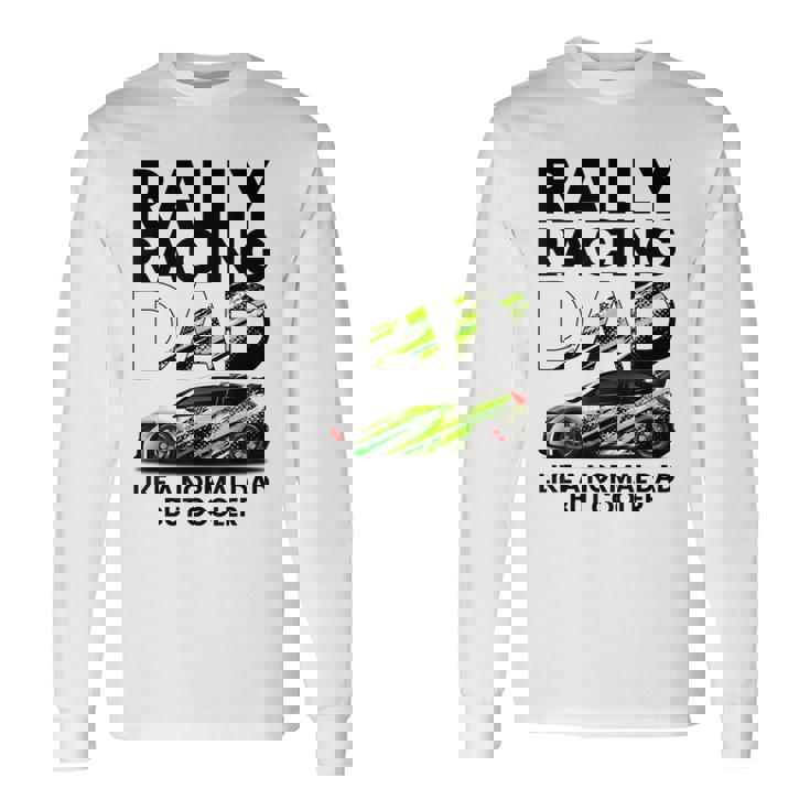 メンズ ラリーレース 父 ファニー ラリーカー レーシング お父さん 長袖Tシャツ