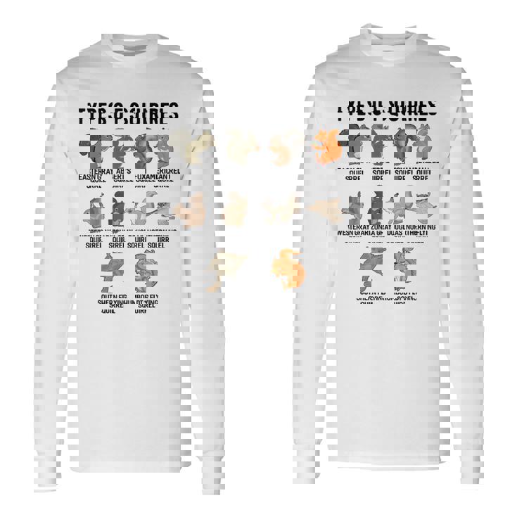 リスシャツの種類 おもしろリスシャツ リス 長袖Tシャツ