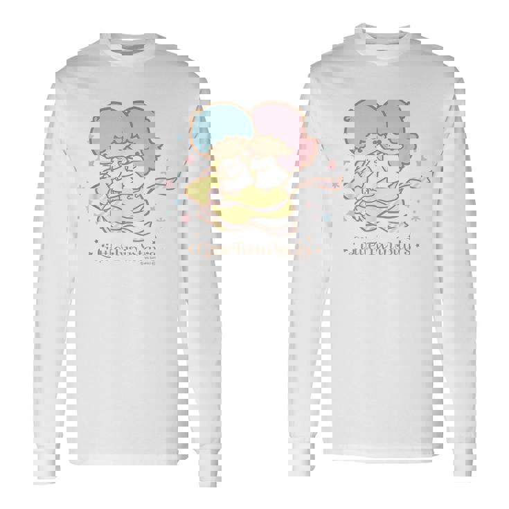 リトルツインスターズ ほしにのって ライトカラー 長袖Tシャツ