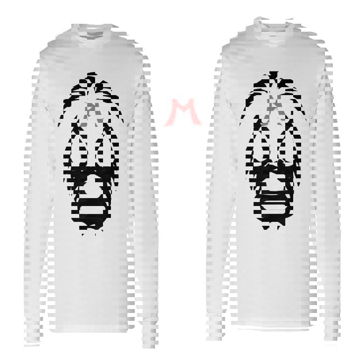 ルチャドールマスクtシャツ 長袖Tシャツ