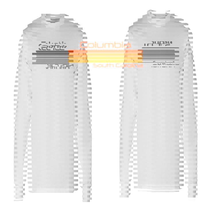 レトロ コロンビア サウスカロライナ 長袖tシャツ 長袖Tシャツ ギフトのアイデア