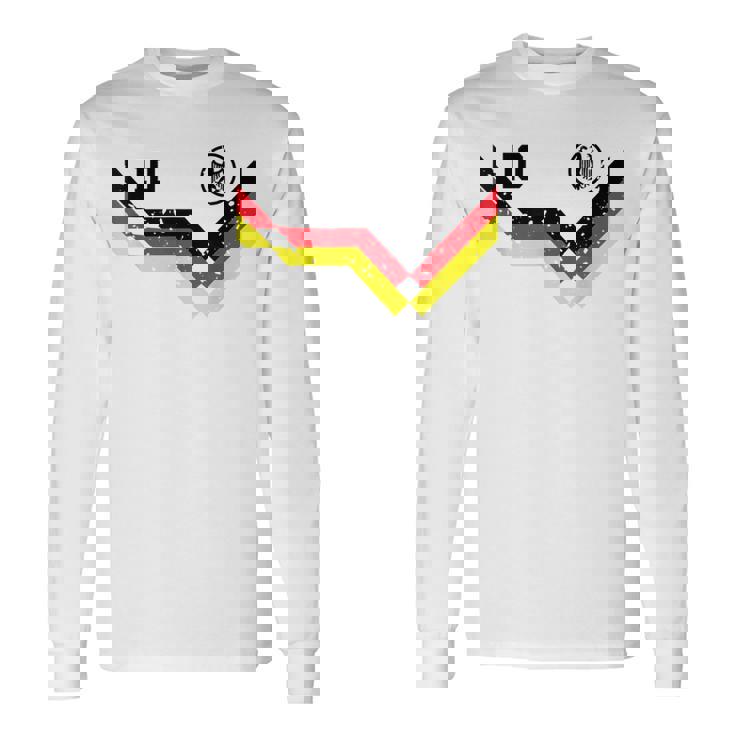 レトロなドイツシャツサッカージャージードイツ 長袖Tシャツ ギフトのアイデア