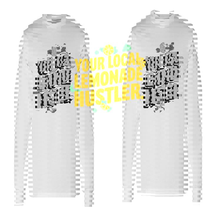 レモネード 起業家 モチベーションハッスル メンズ レディース 男の子 長袖Tシャツ