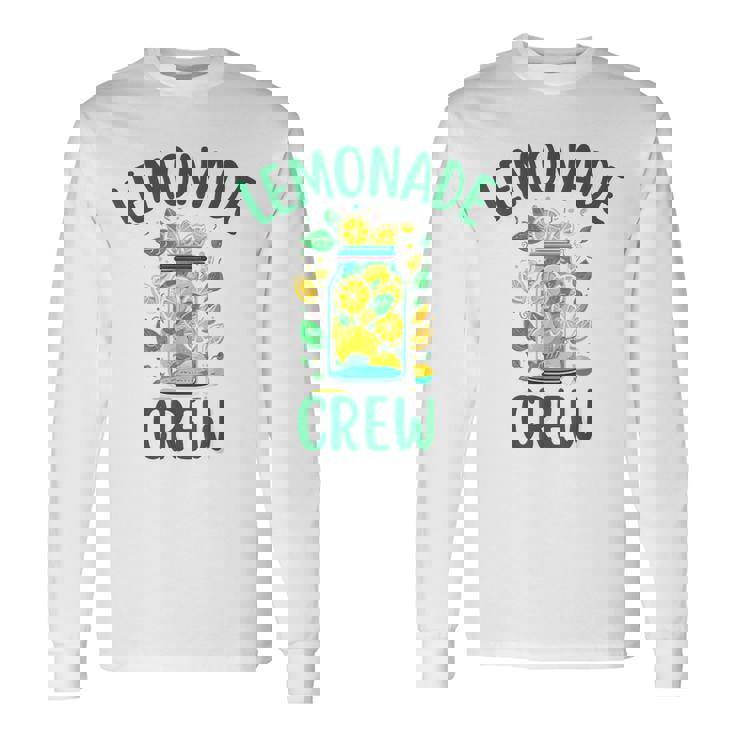 レモネードスタンドシャツ クルーとボス レモンジュース サマーイエロー 長袖Tシャツ ギフトのアイデア