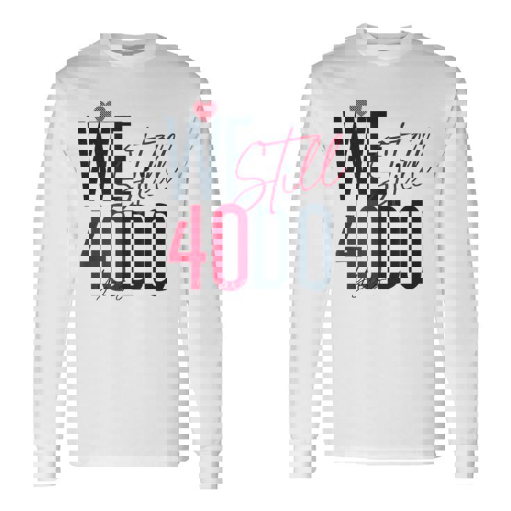 ロマンティックな結婚40周年 Wetill Do 40年 長袖Tシャツ