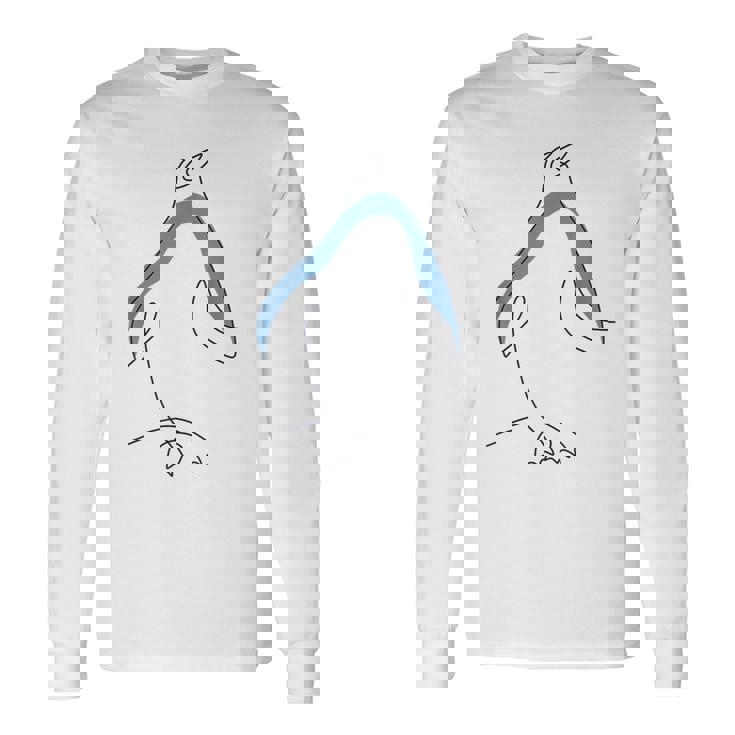 ワンライン キングペンギン エンペラーペンギン シーバード ぺんぎん 長袖Tシャツ