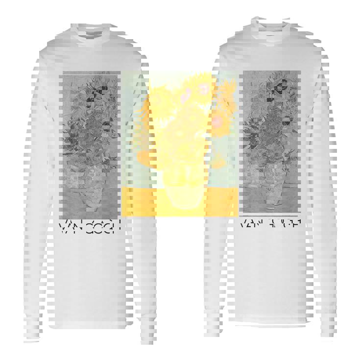 ヴァン・ゴッホ ひまわり アートギフト ヴィンセント・ヴァン・ゴッホ 長袖Tシャツ