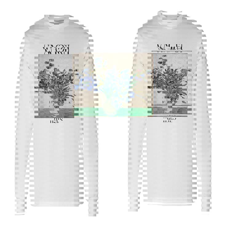 ヴァン・ゴッホ アイリス 印象派 アート絵画 ヴィンセント・ヴァン・ゴッホ 長袖Tシャツ