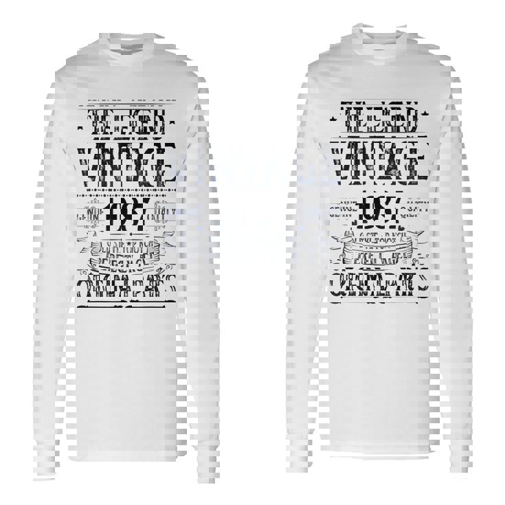 ヴィンテージ 1987 メンズ 限定版 Bday 1987 誕生日 長袖Tシャツ