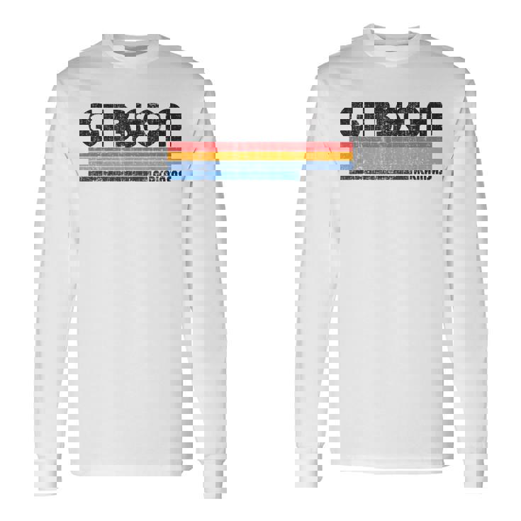 ヴィンテージ 70年代80年代スタイル ギブソン アーカンソー州 長袖Tシャツ