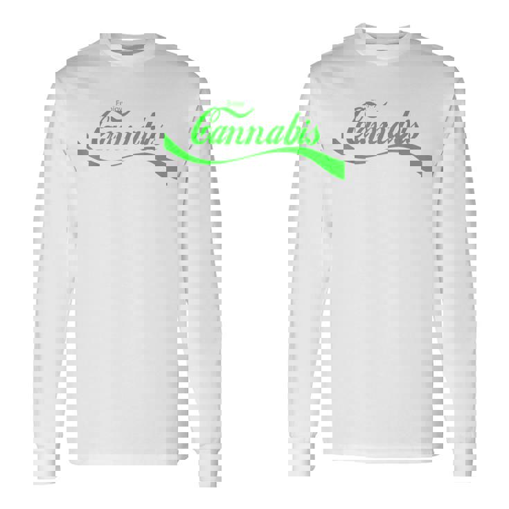ヴィンテージ カンナビス アート レトロ マリファナ Thc レトロ 420日 ウィード 長袖Tシャツ