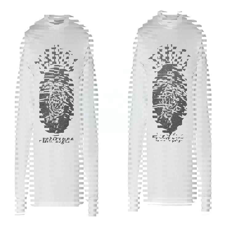 ヴィンテージ タヒチ亀 フレンチポリネシア島ホッピング 長袖Tシャツ