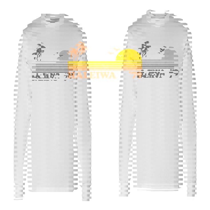 ヴィンテージ ハレイワ ハワイ ノースショア ビーチ レトロ サンセット 70年代 長袖Tシャツ