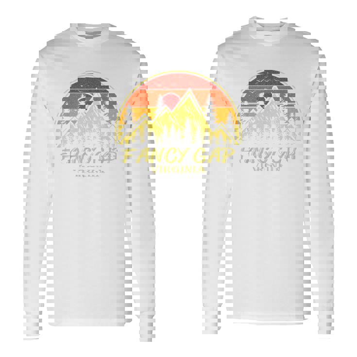 ヴィンテージ ファンシー ギャップ バージニアa 山 ハイキング お土産 長袖Tシャツ