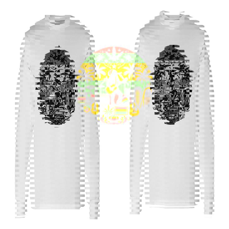 ヴィンテージ レゲエ服 ジャマイカ服 ラスタ服 レゲエ 長袖Tシャツ