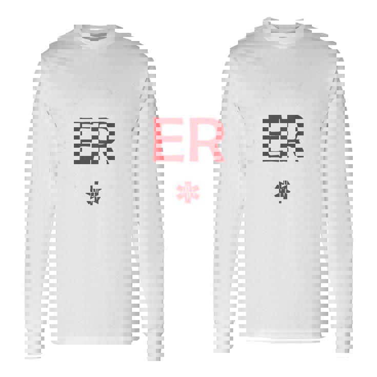 ヴィンテージ 救急科 緊急治療室 看護師 背中 長袖Tシャツ