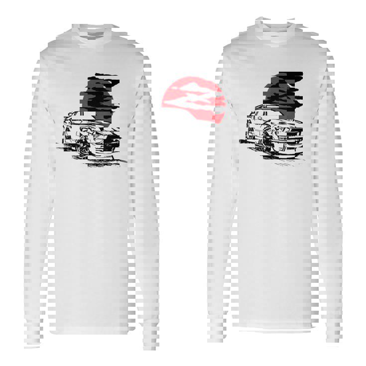 ヴィンテージジャパニーズクラシックカー、レーシングモータースポーツ 長袖Tシャツ