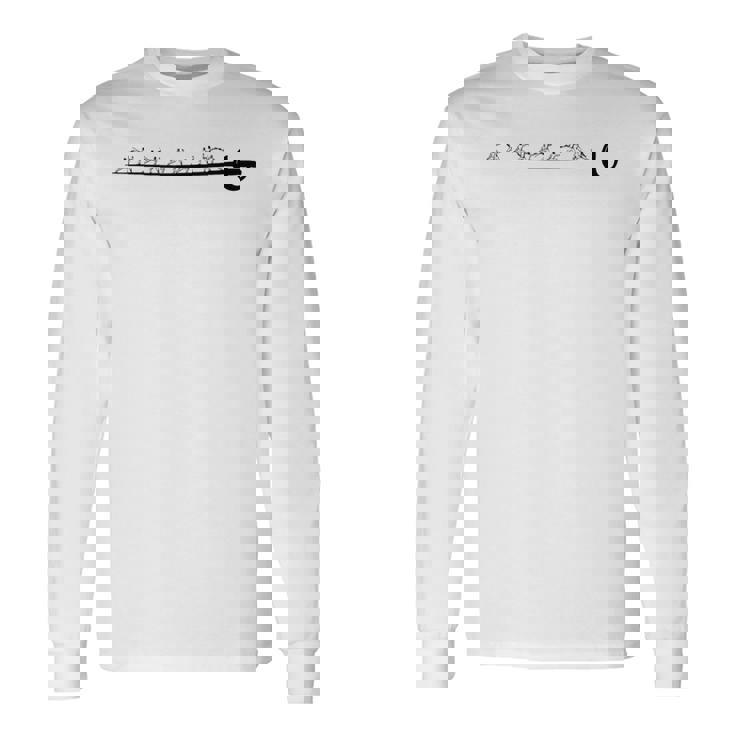 ヴィンテージフェンシング図面、フェンシング剣、レトロフェンサーデザイン。 長袖Tシャツ