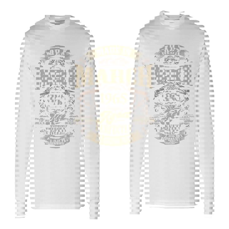 ヴィンテージ還暦祝い 1965年3月生まれ 60歳 長袖tシャツ 長袖Tシャツ ギフトのアイデア