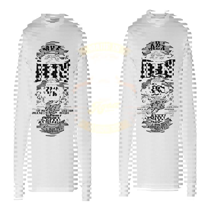 ヴィンテージ還暦祝い 1965年8月生まれ 60歳 長袖Tシャツ