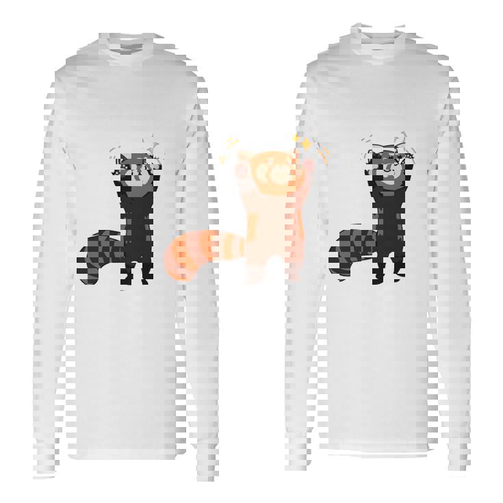 五十歩ひゃっほう レッサーパンダ ネタ ことわざ ことわざのもじり ジョーク ギャグ ダジャレ ツッコミ おもしろ 長袖tシャツ 長袖Tシャツ