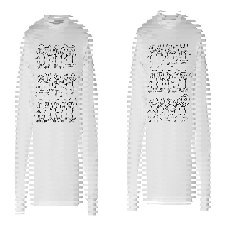 代数ダンスおかしい関数グラフ図科学数学方程式 長袖Tシャツ