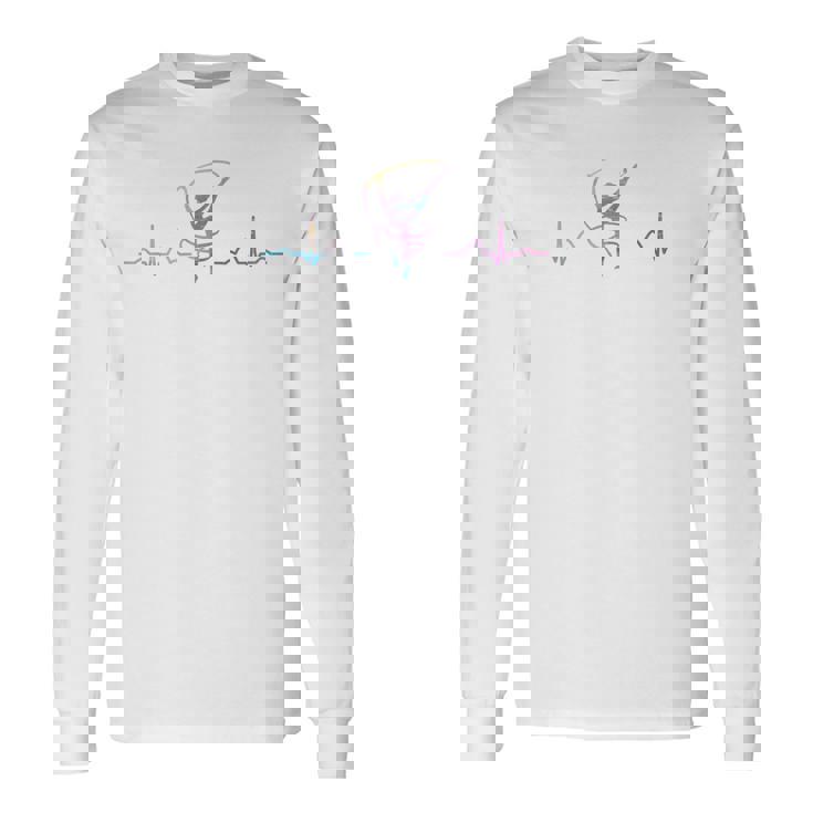 体操 バンド付き ハートビート ガールズ キッズ 新体操 長袖Tシャツ