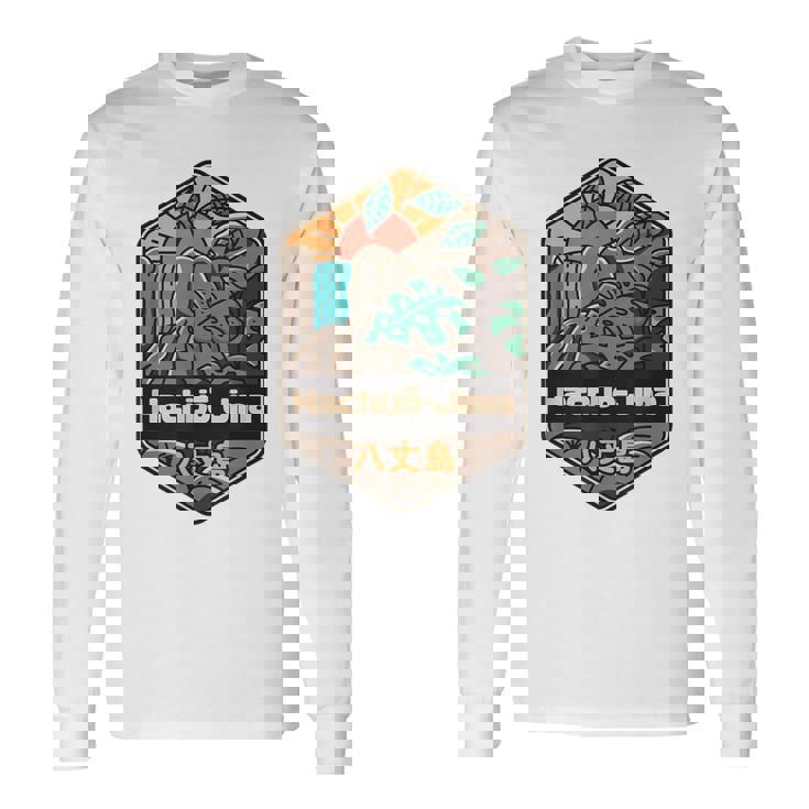 八丈島 日本の島 日本 長袖Tシャツ