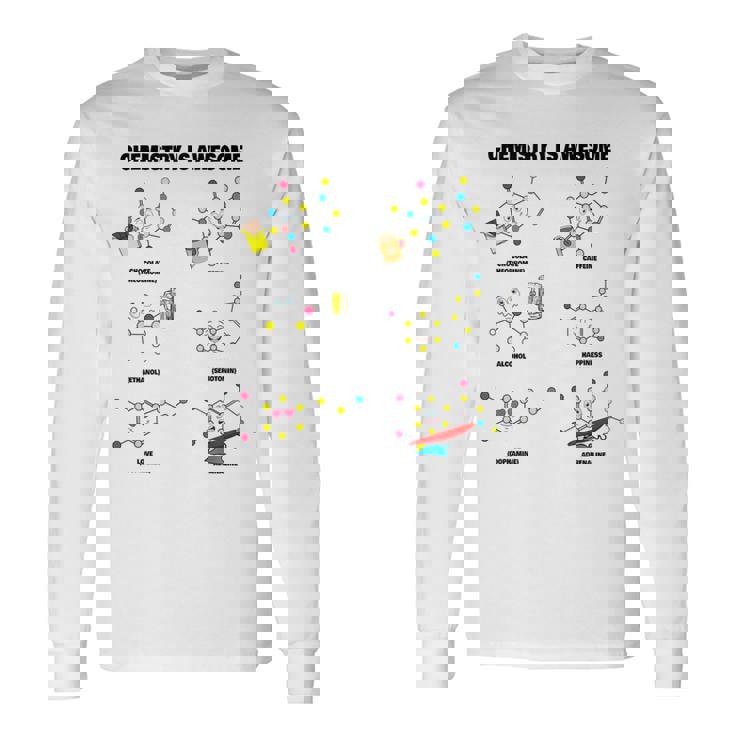化学は素晴らしいです。面白いカワイイ化学分子 長袖Tシャツ ギフトのアイデア
