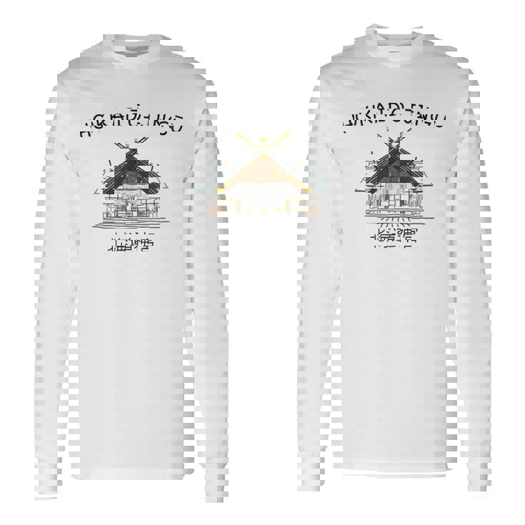 北海道 札幌 北海道神宮 神道 視覚 手描き 長袖Tシャツ