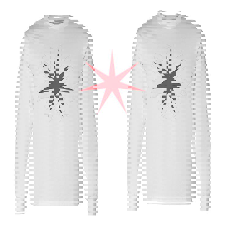 北海道県 旗 シンボル 日本 札幌 長袖Tシャツ