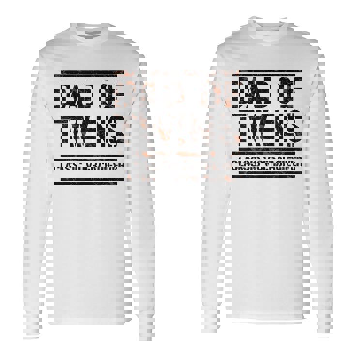 双子の父 父の日 双子のお父さん おもしろい 双子の父 長袖Tシャツ