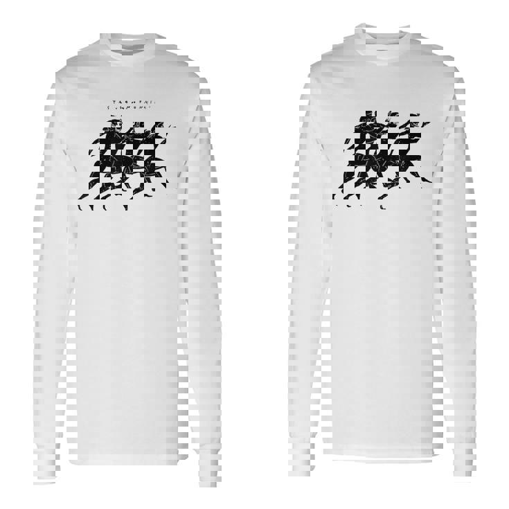 古代ギリシャの翼のあるランナー 2 考古学歴史家 長袖Tシャツ