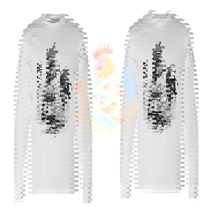 和風チキン 和風美鶏 ストリートウェア 長袖Tシャツ ギフトのアイデア