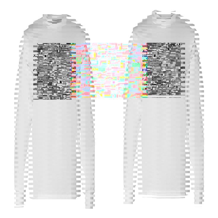 国際世界旗 国旗 世界地図 地球儀 長袖Tシャツ ギフトのアイデア