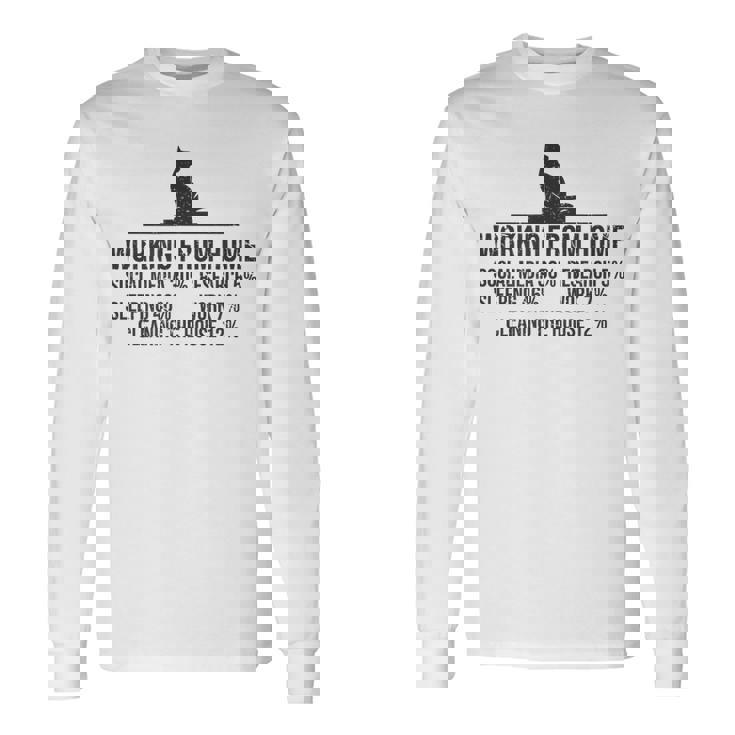 在宅勤務 在宅清掃 長袖Tシャツ