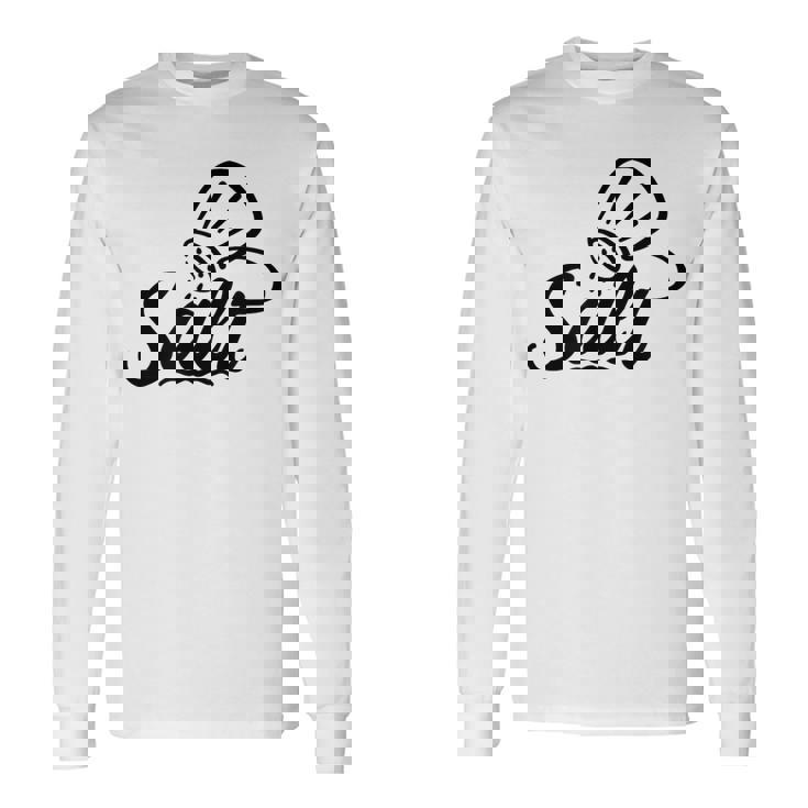 塩 長袖Tシャツ