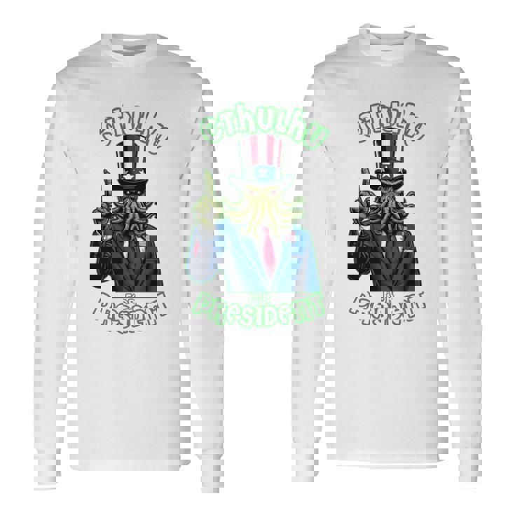 大統領のためのクトゥルフ 長袖tシャツ 長袖Tシャツ ギフトのアイデア