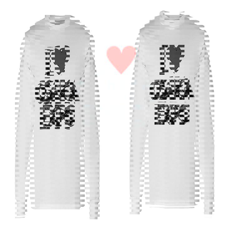 大阪万博 関西万博 記念 I Love Osaka Expo グッズ お土産 本 プレゼント メンズ レディース 長袖tシャツ 長袖Tシャツ