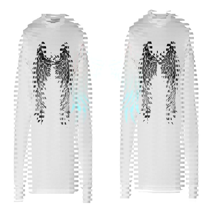 天使の羽 バックプリント 長袖Tシャツ
