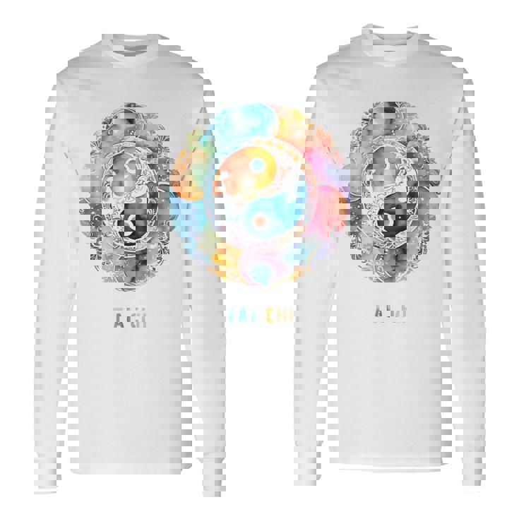 太極拳パステル 長袖Tシャツ