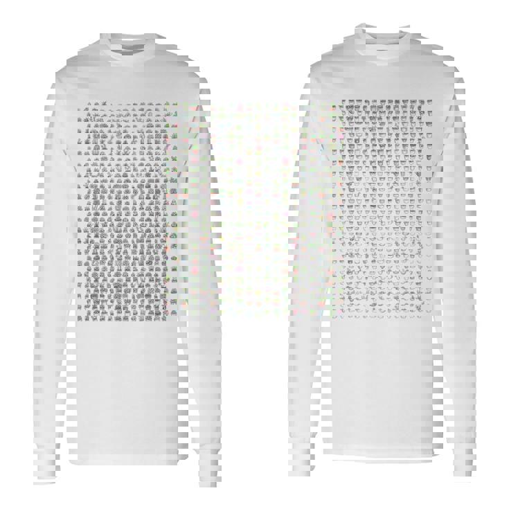 小さなかわいい多肉植物 長袖Tシャツ