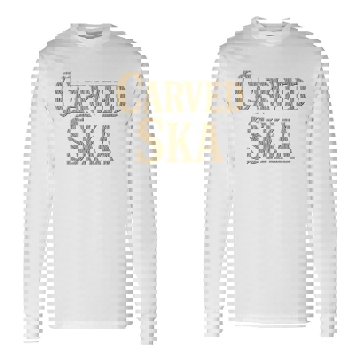 彫刻スカ 長袖tシャツ 長袖Tシャツ